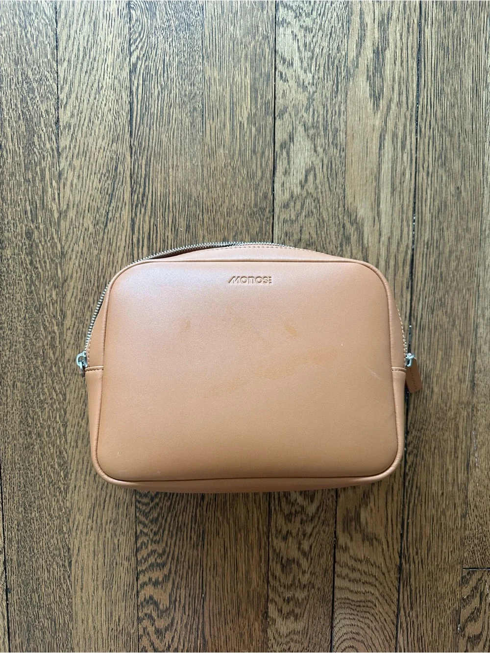 Monos Metro Tan Vegan Leather Duffel with Folio Case